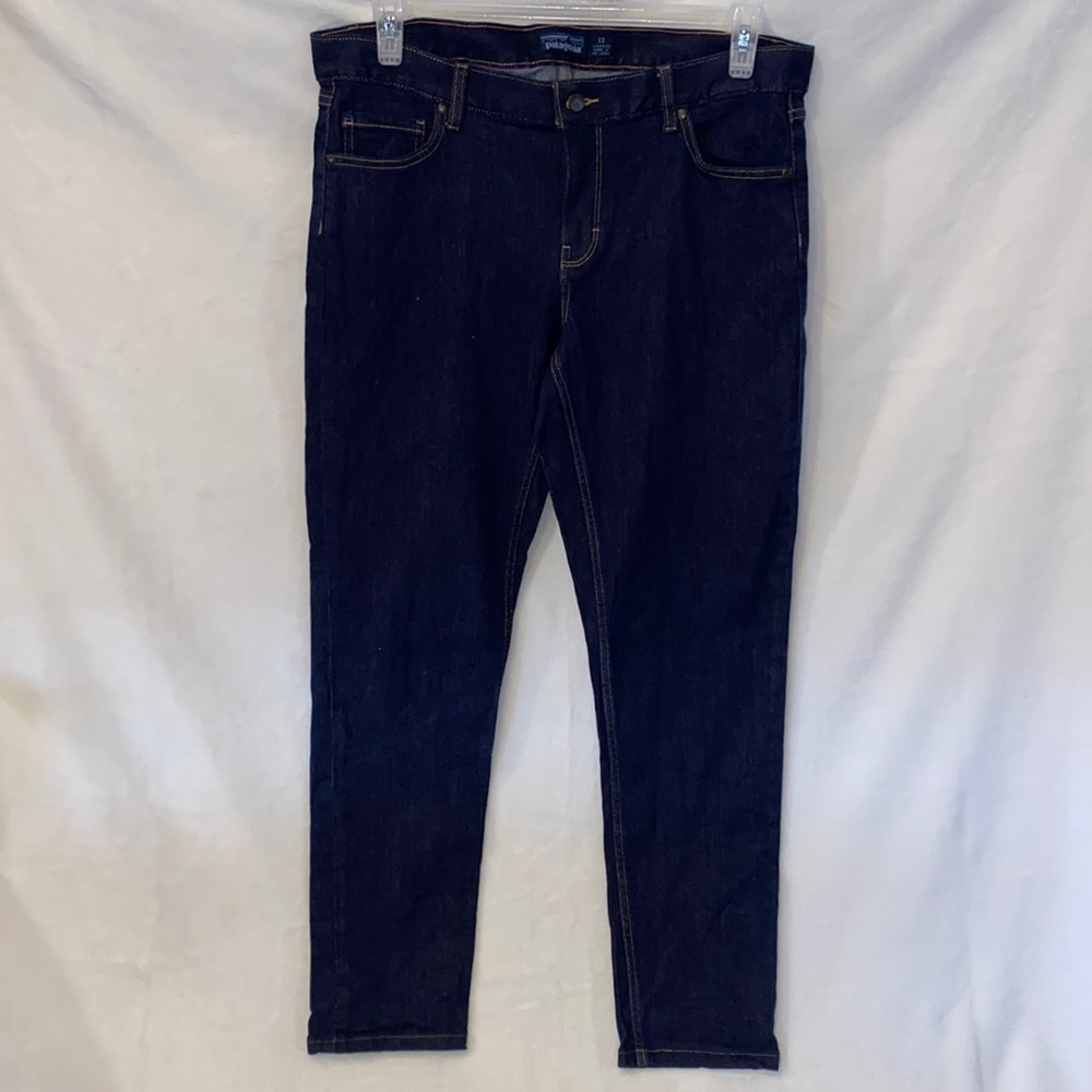 Patagonia Women’s Blue Jeans, 98% Organic Cotton size 32 Slim - Picture 5 of 13